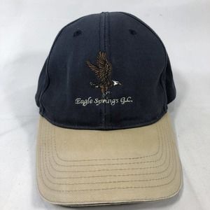 EAGLE SPRINGS GC HAT CAP ADJUSTABLE ONE SIZE FITS MOST STRAP BACK OSF DISCOLORED